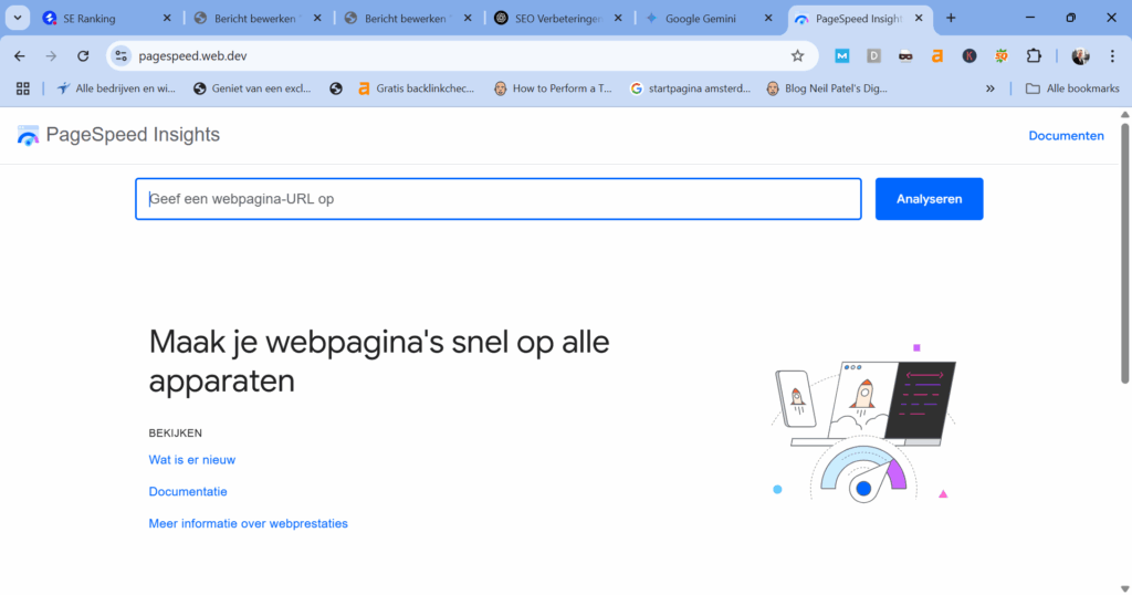 website snelheid testen