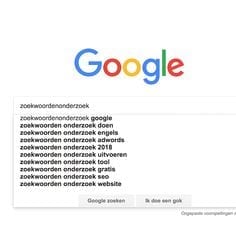 Zoekwoordenonderzoek, zoekwoorden