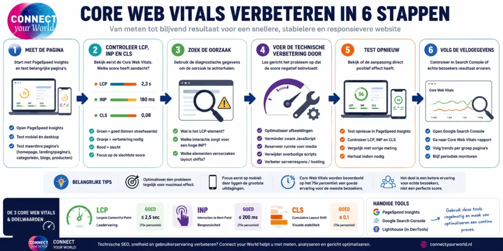 core-web-vitals-6-stappen-connect-your-world
