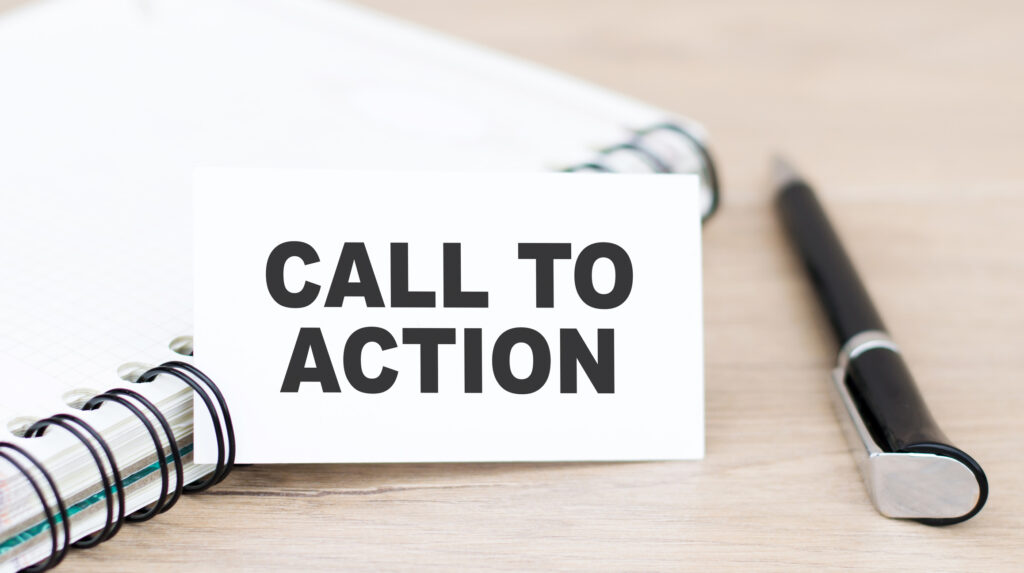 call to action button, call to action