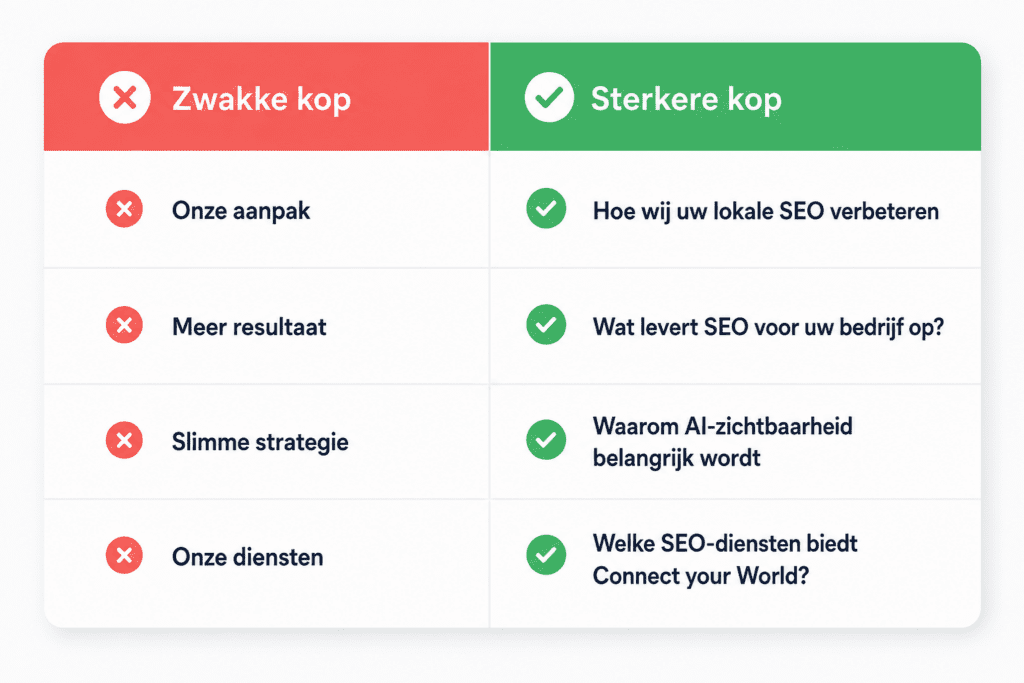 semantische koppen, google ai overviews